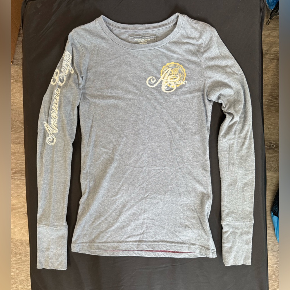 Y2K Vintage American Eagle Long Sleeve Graphic Shirt